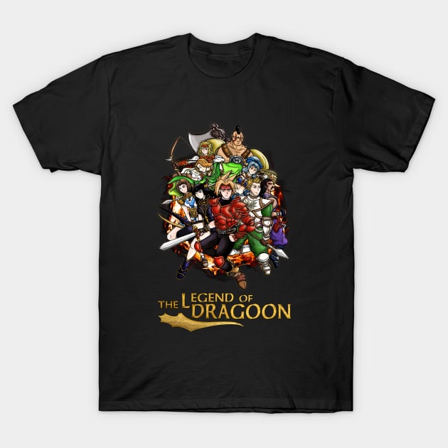 The Legend of Dragoon Heroes T-Shirt by WarioPunk